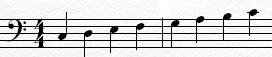 Bass Clef Scales